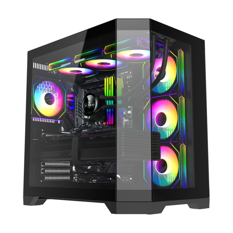 GAMEMAX HYPE-A Black ATX ARGB GAMING CASE GAMEMAX HYPE-A Black ATX ARGB GAMING CASE